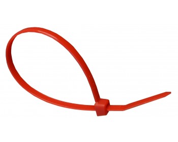 100mm x 2.5mm Red Cable Ties (100 per pack)